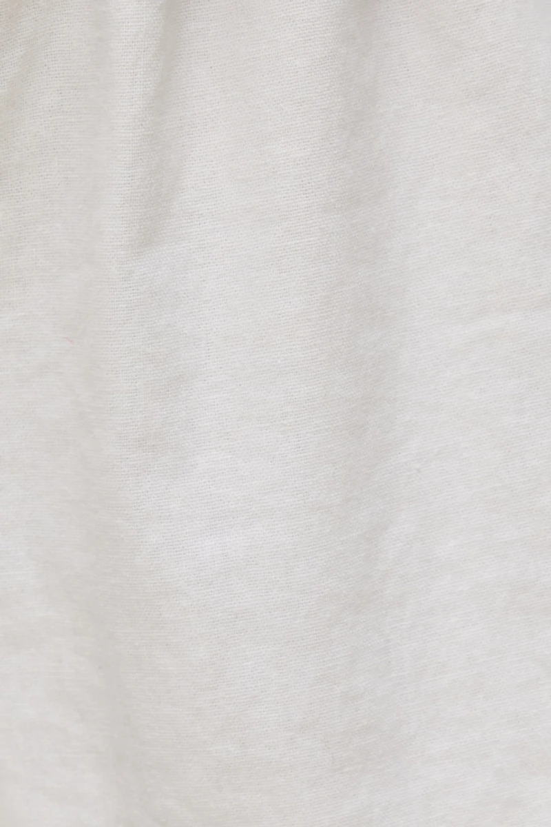 Short à taille haute en lin