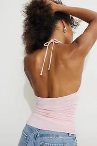 Sculpt Cowl Neck Halter Top