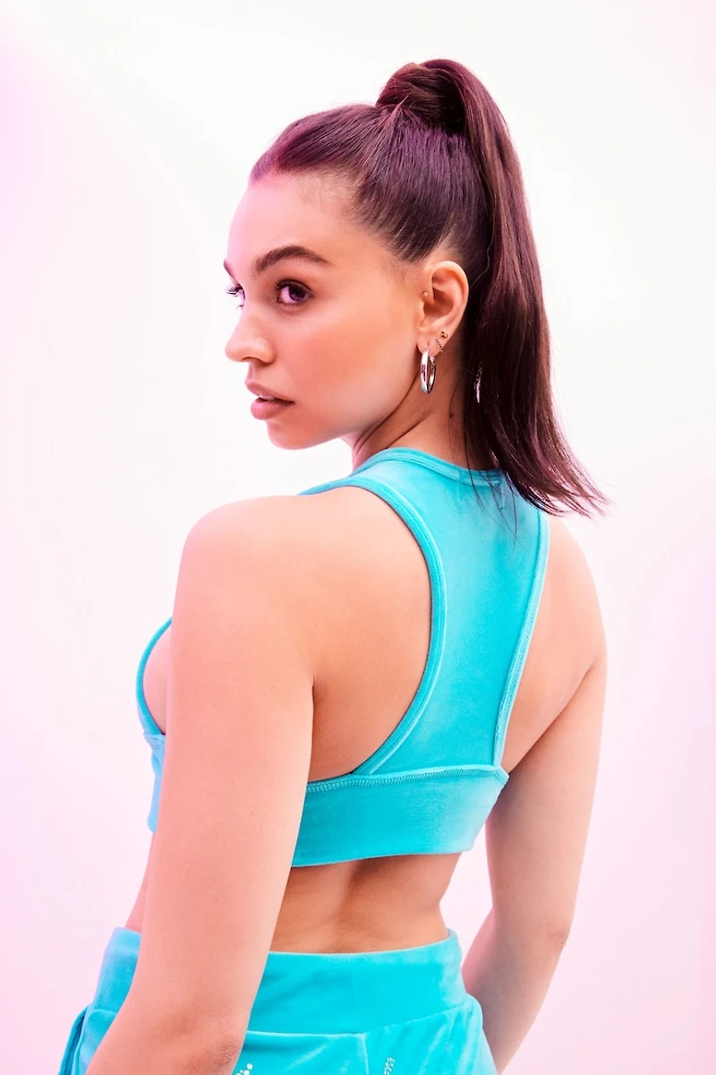 JUICY COUTURE Bling Velour Racerback Tank