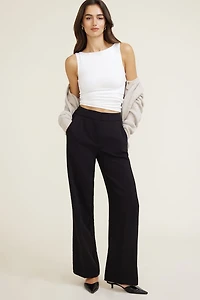 Pantalon fluide à jambe droite Yasmin
