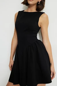 Kerina Flared Ponte Mini Dress