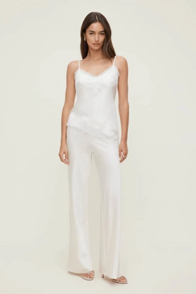 Cassie Asymmetric Lace Satin Cami