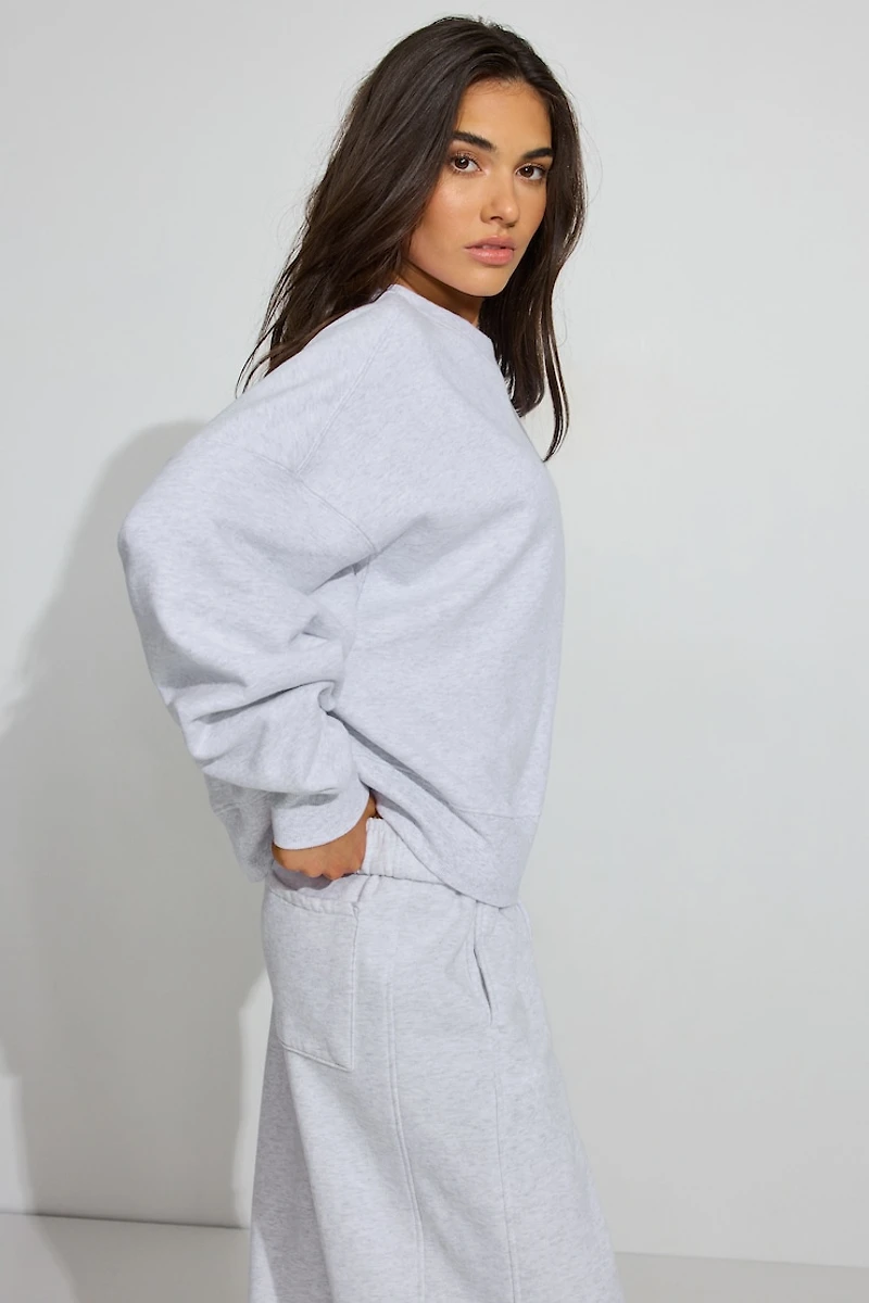 SoftTerry Bubble Crewneck Sweatshirt