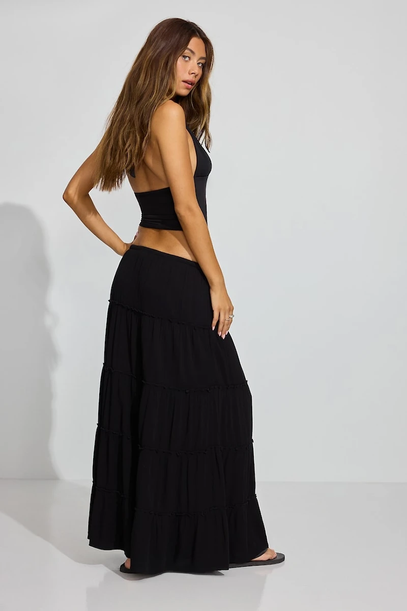 Tiered Maxi Skirt