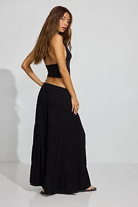 Tiered Maxi Skirt