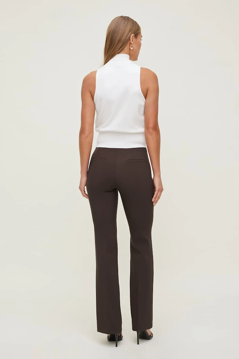 Pantalon ajusté à jambe semi-évasée Frankie