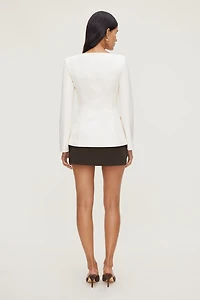 Boat Neck Ponte Blazer