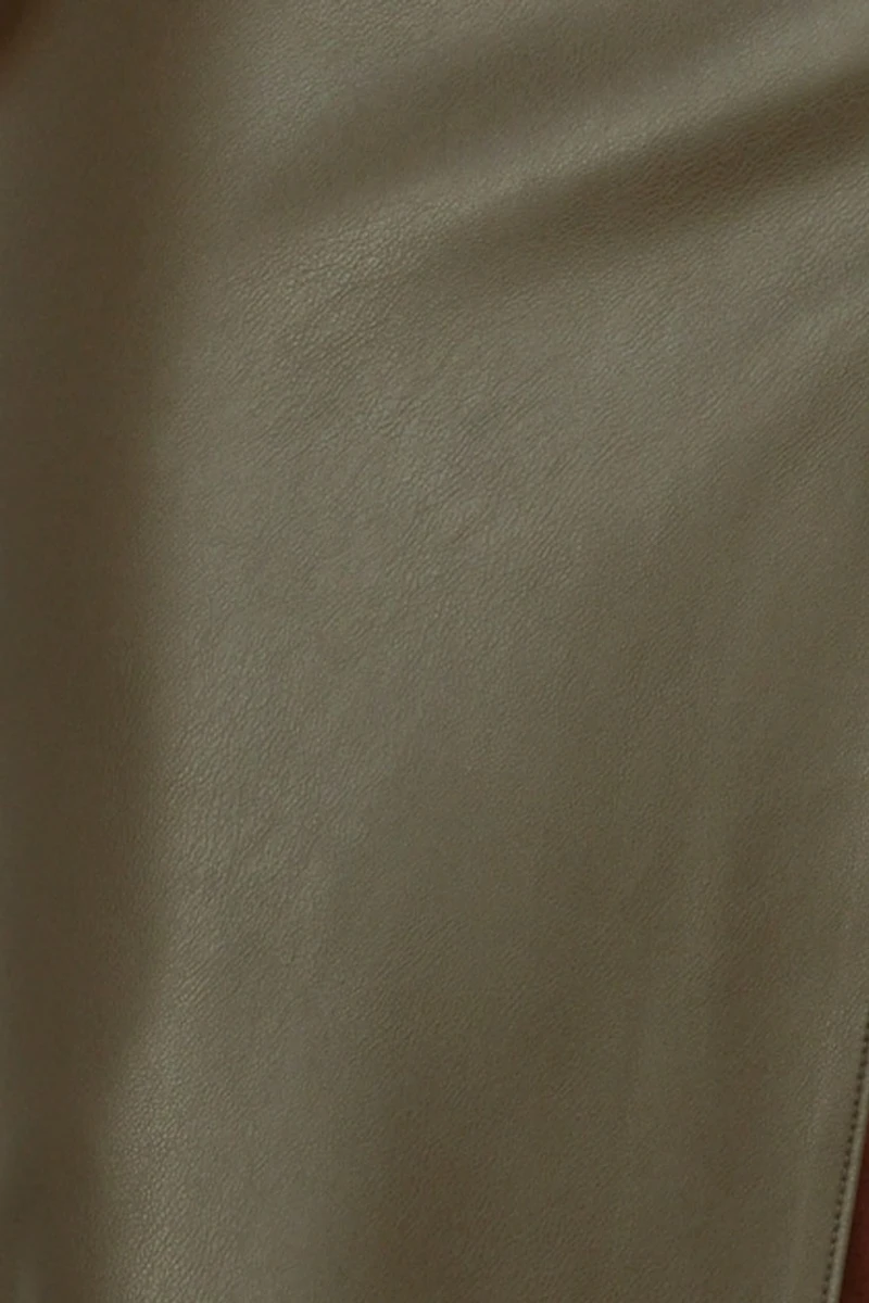 Marlow Faux Leather Midi Skirt