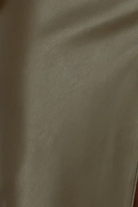 Marlow Faux Leather Midi Skirt