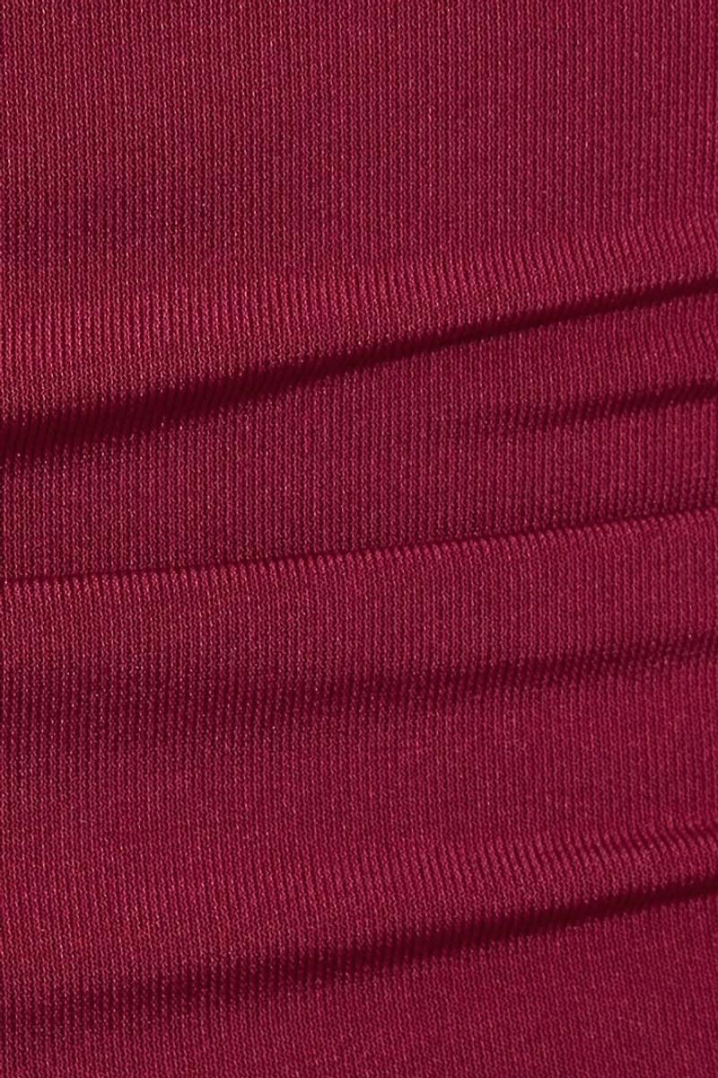 Shirred Low Back Halter Top