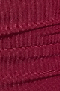 Shirred Low Back Halter Top