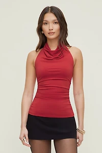 Sculpt Cowl Halter Top