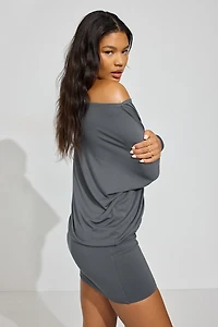 Long Sleeve Banded Bottom Dress