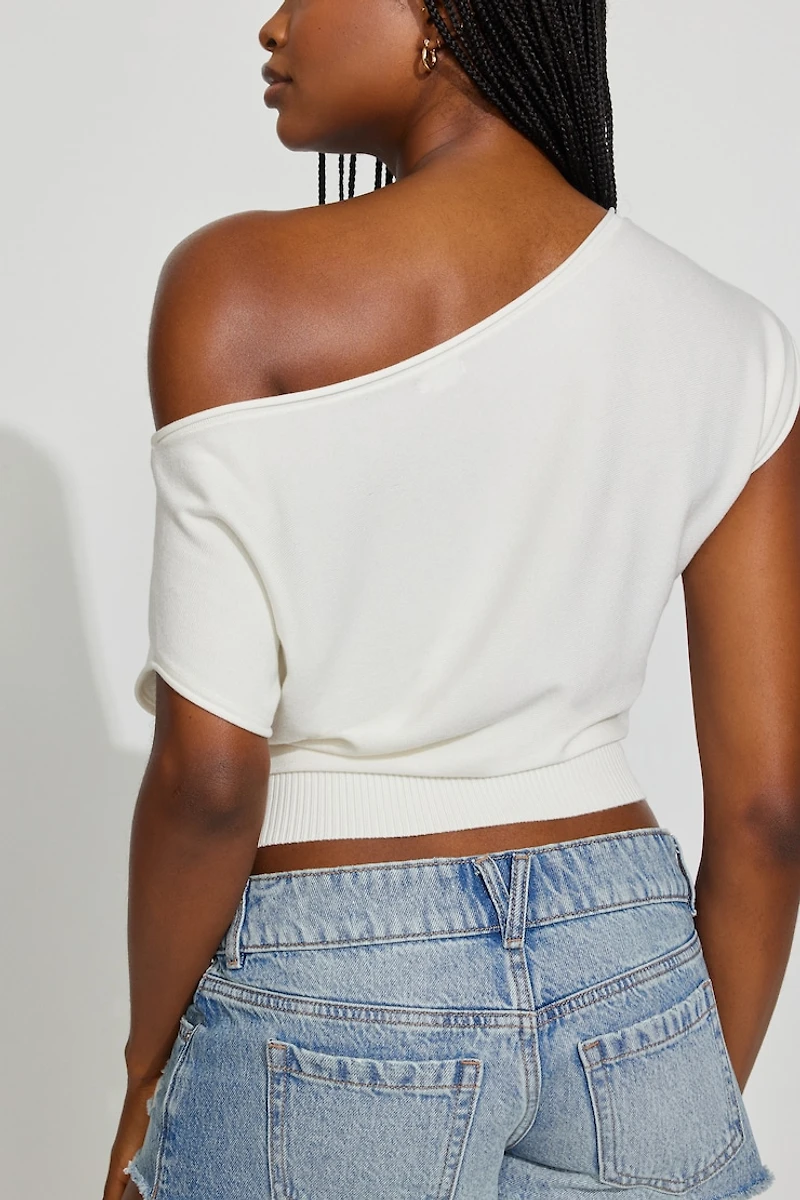 Chandail asymétrique cintré à la taille Romi