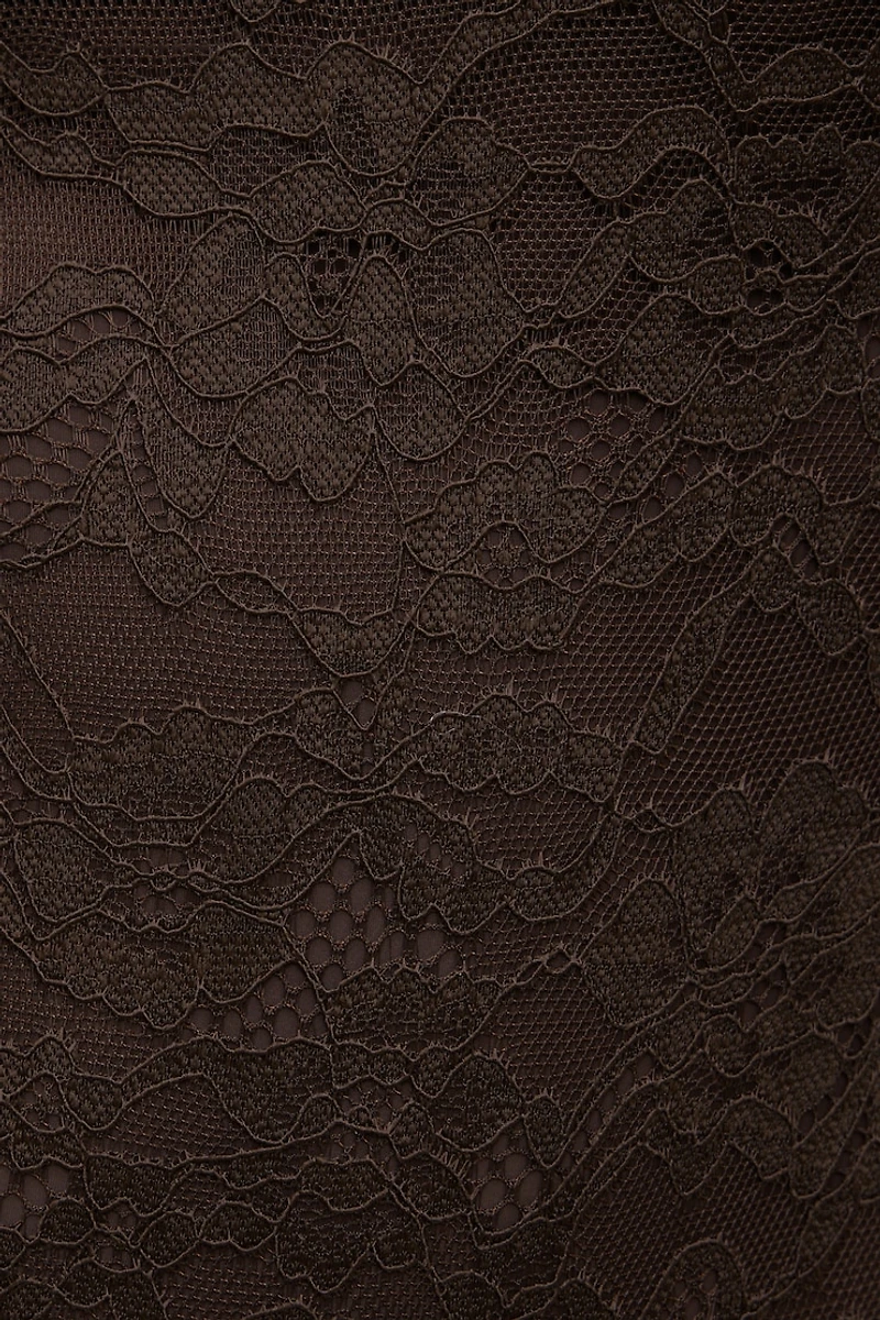 Mock Neck Lace Bodysuit