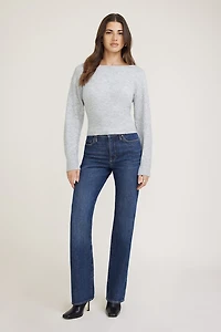 Juliet Cinched Boat Neck Sweater