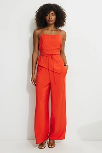 Asymmetric Back Tie Camisole