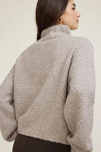 Sasha Cable Knit Funnel Neck Sweater