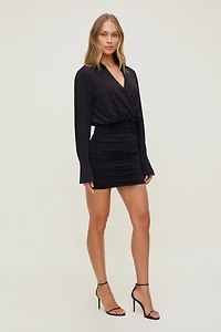 Minirobe chemise sculptante