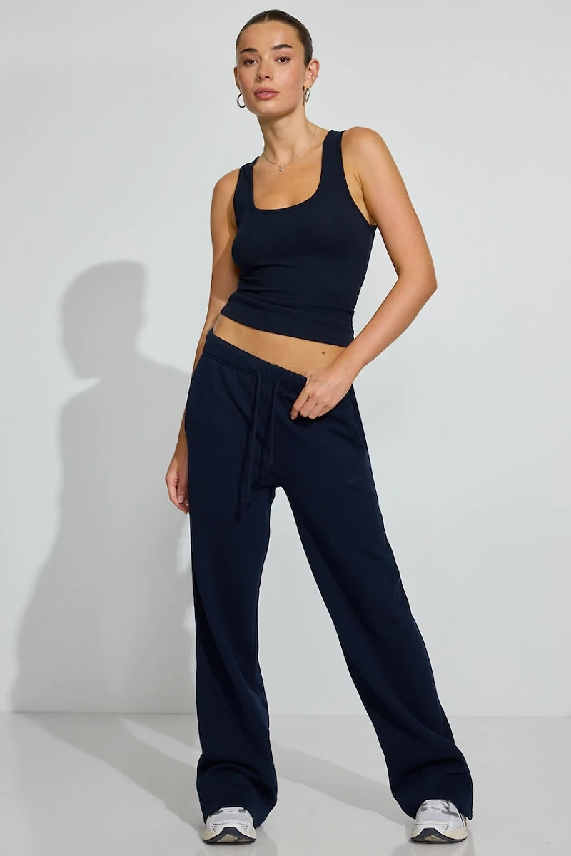 Scoop Neck Ribbed Tank Top