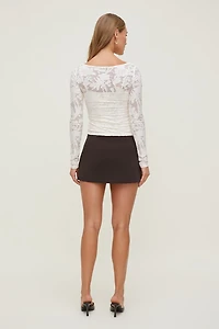 Nola Jacquard Long Sleeve Top