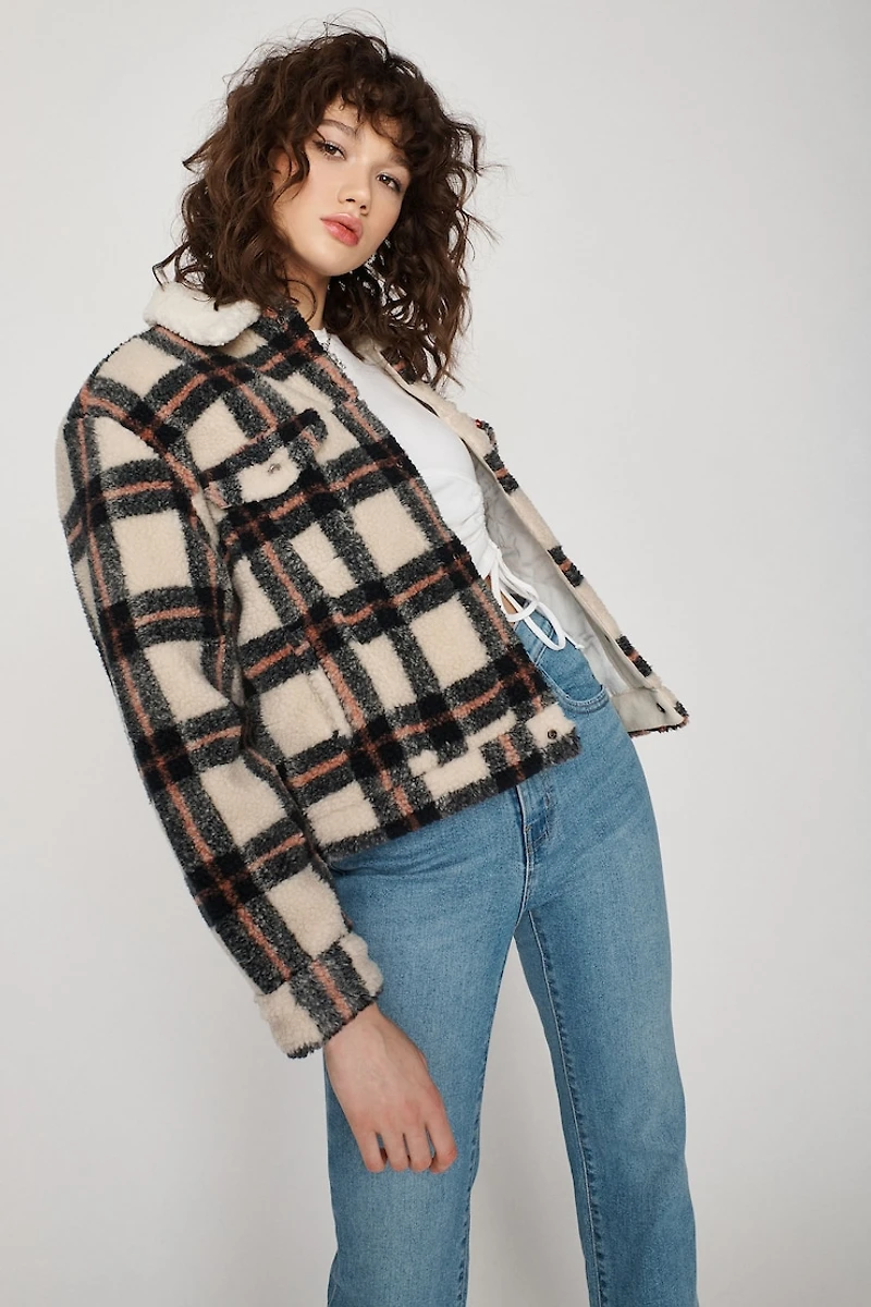 Blouson de camionneur « ex-boyfriend » en sherpa LEVI’S