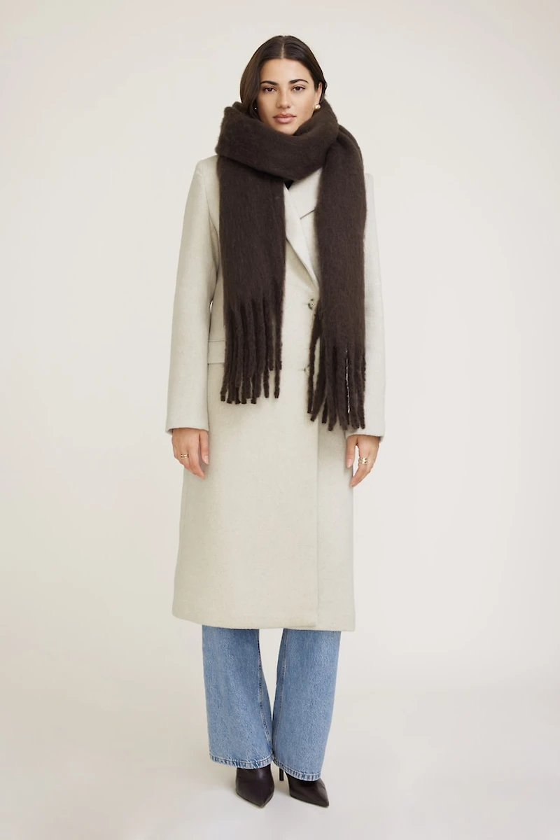 Oversized Fringed Scarf