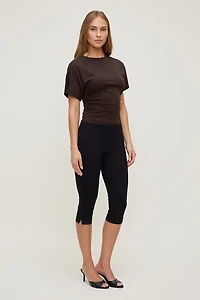 Andrea Shirred Jersey T Shirt