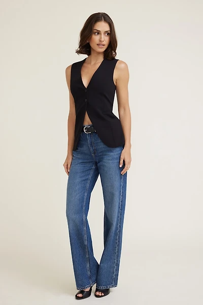 Longue veste ouverte