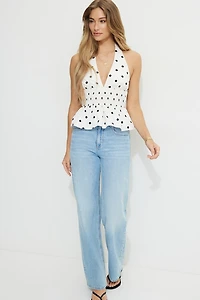 Poplin Halter Top