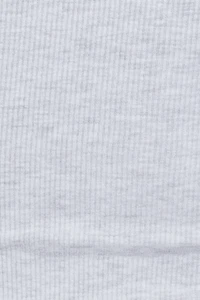 Camisole côtelée à ourlet courb