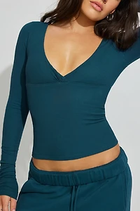 Crossover Long Sleeve Top