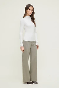 Mock Neck Long Sleeve Top