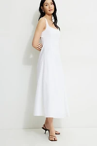 Robe maxi en popeline Capri