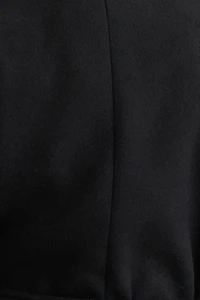 Structured Belted Long Wool Coat