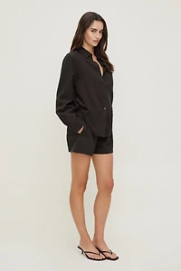 Chemise en lin surdimensionnée Isla