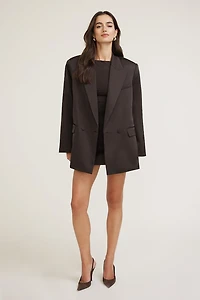 Noa Oversized Satin Blazer