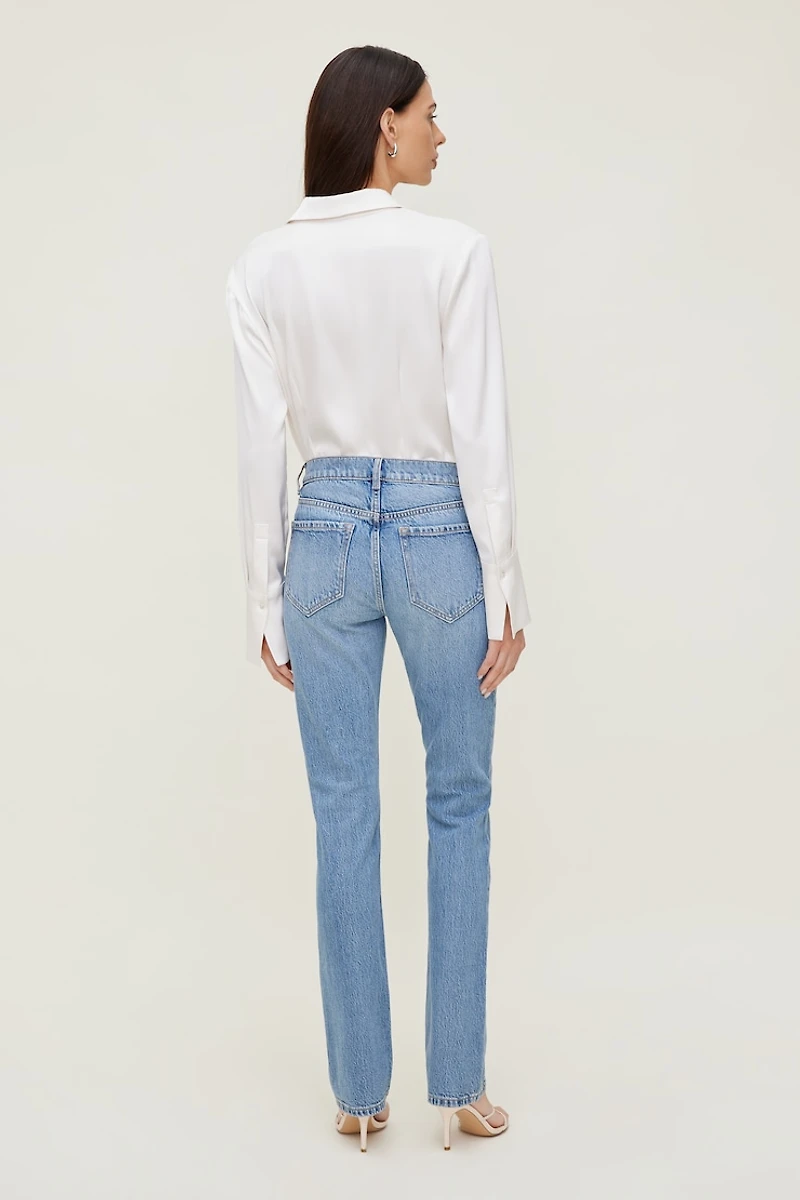 Mid Rise Slim Cigarette Leg Jeans