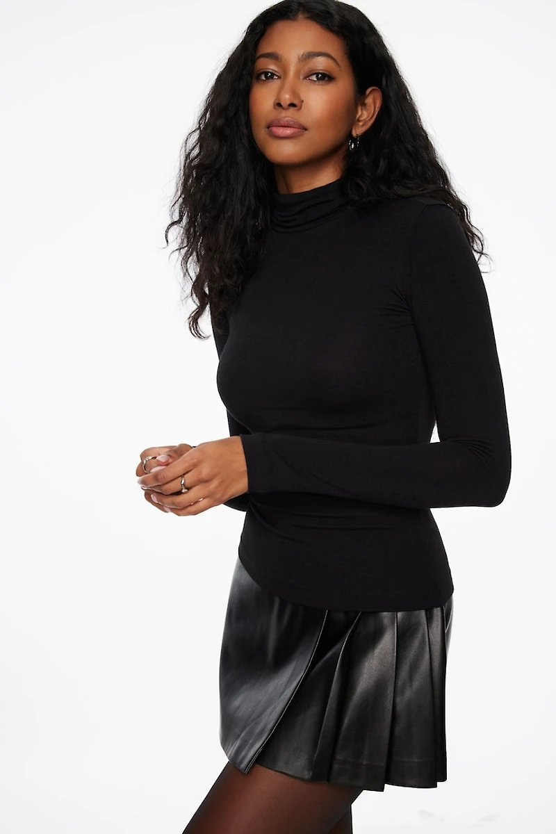 Long Sleeve Turtleneck Top