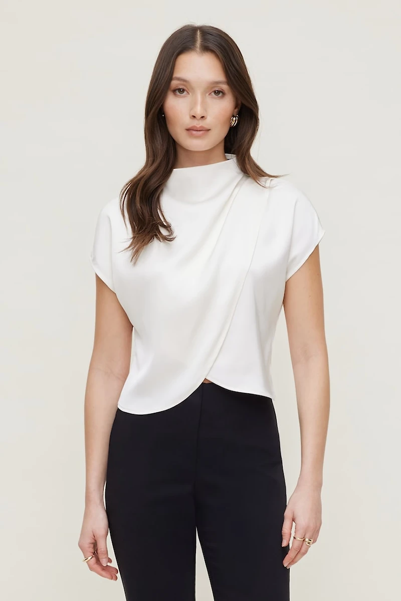 Ella Layered Satin Blouse