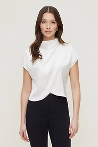 Ella Layered Satin Blouse