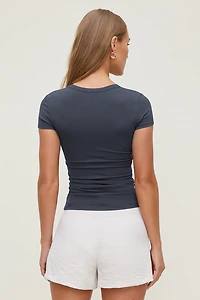 T-shirt à col rond Rumi