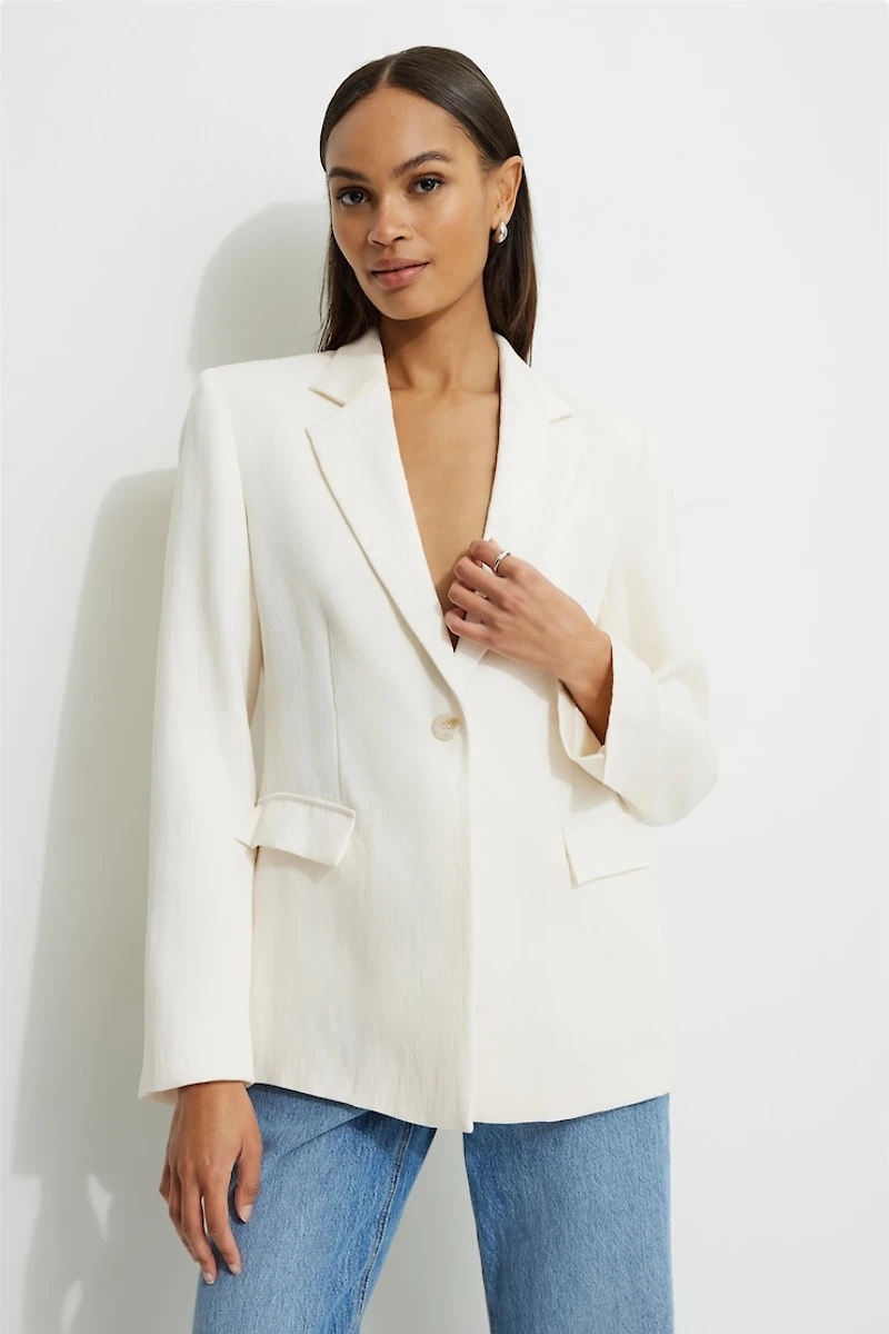 Straight Single Breasted Blazer
