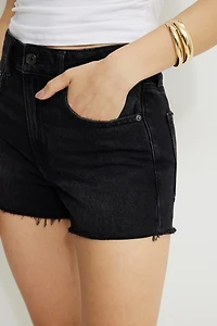 Claudia High Rise Mom Denim Shorts