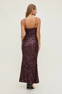 Simona Sequin Maxi Dress