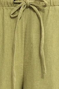 Leo Wide Leg Linen Pants