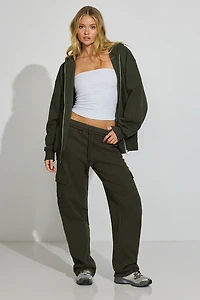 SoftTerry Oversized Zip-Up Hoodie