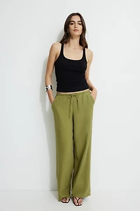 Leo Wide Leg Linen Pants