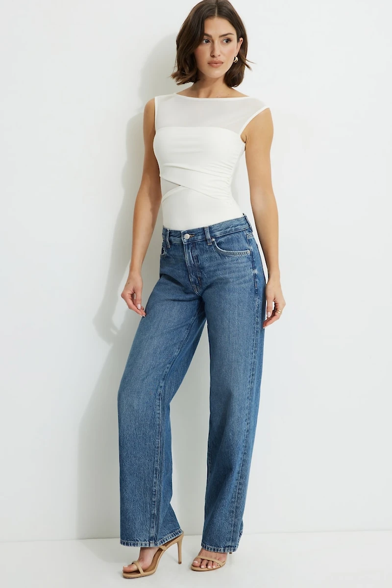 Layered Sculpt Mesh Bodysuit