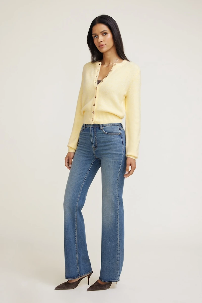 Cardigan à col rond Rebecca